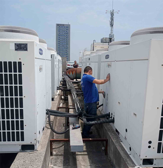 红星中央空调制热和不制冷系统维修方法